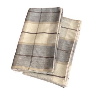 Plaid table runner set of two